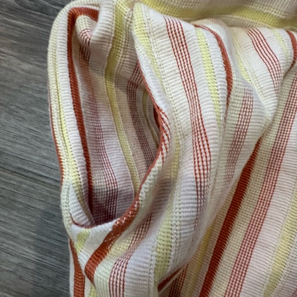 Madewell Striped Shorts in Burnt Orange, Yellow, and Cream NWOT XXS - Picture 3 of 4